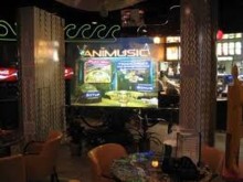 transparent film for projection for club and bar